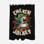 Chicken Kid Cube Game-None-Polyester-Shower Curtain-Studio Mootant