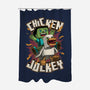 Chicken Kid Cube Game-None-Polyester-Shower Curtain-Studio Mootant