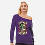 Chicken Kid Cube Game-Womens-Off Shoulder-Sweatshirt-Studio Mootant