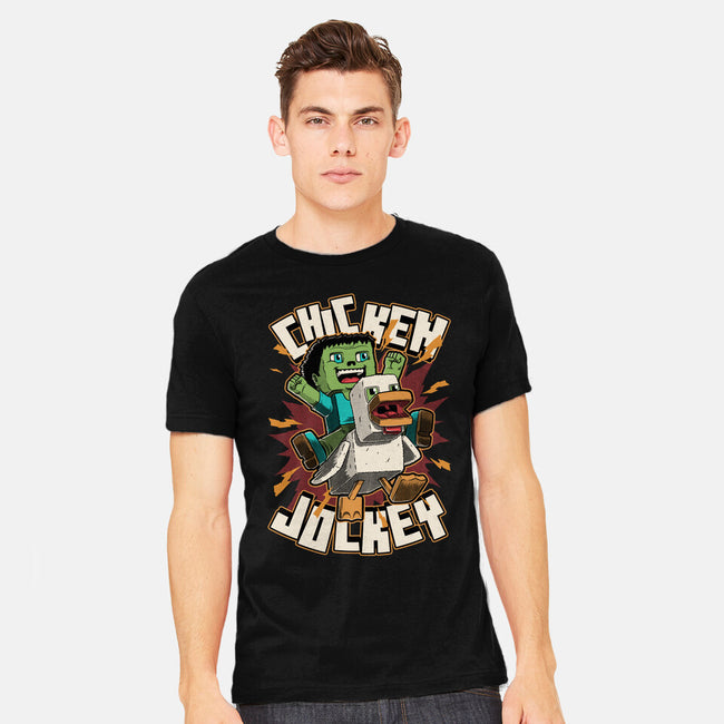 Chicken Kid Cube Game-Mens-Heavyweight-Tee-Studio Mootant