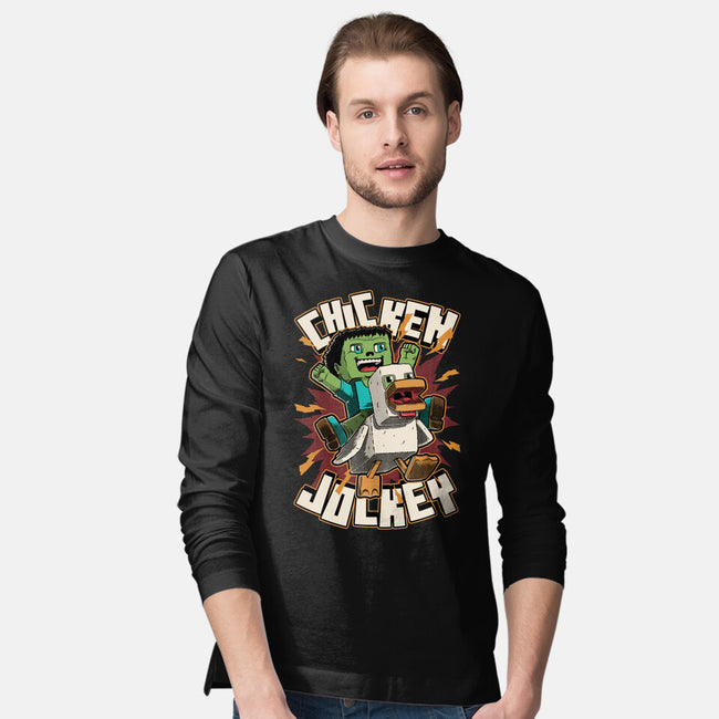 Chicken Kid Cube Game-Mens-Long Sleeved-Tee-Studio Mootant