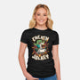 Chicken Kid Cube Game-Womens-Fitted-Tee-Studio Mootant