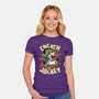 Chicken Kid Cube Game-Womens-Fitted-Tee-Studio Mootant