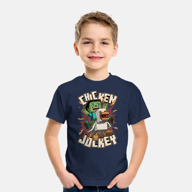 Chicken Kid Cube Game-Youth-Basic-Tee-Studio Mootant