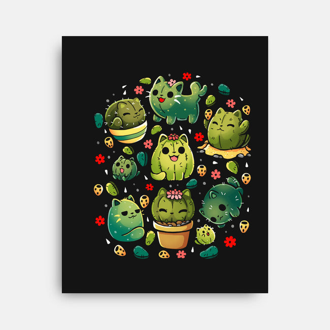 Cattus Fam-None-Stretched-Canvas-Vallina84