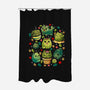 Cattus Fam-None-Polyester-Shower Curtain-Vallina84