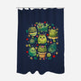 Cattus Fam-None-Polyester-Shower Curtain-Vallina84