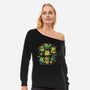 Cattus Fam-Womens-Off Shoulder-Sweatshirt-Vallina84