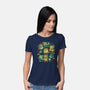 Cattus Fam-Womens-Basic-Tee-Vallina84
