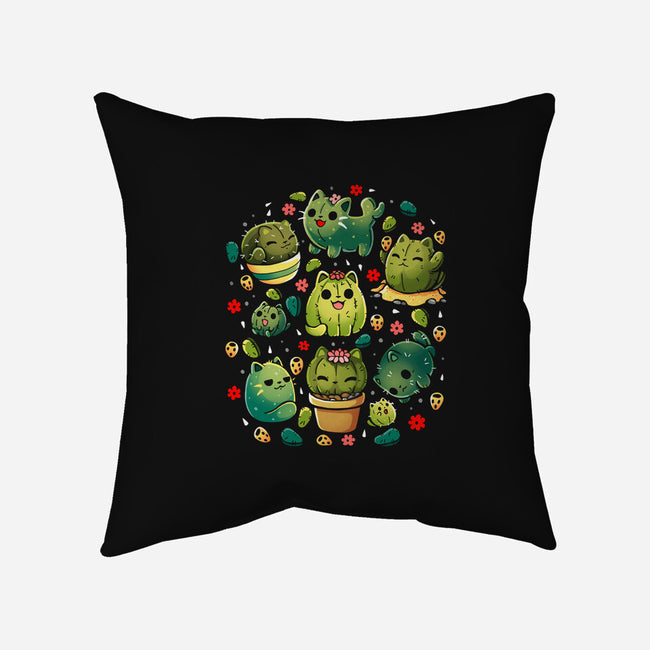 Cattus Fam-None-Removable Cover w Insert-Throw Pillow-Vallina84