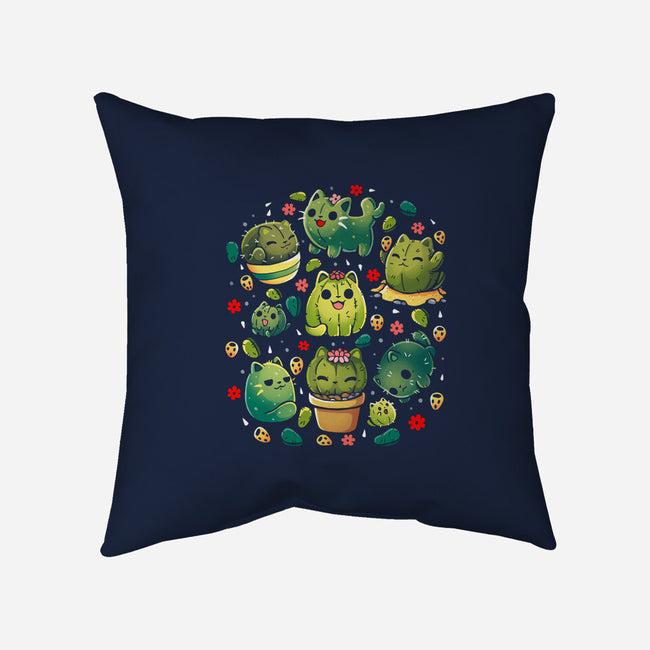 Cattus Fam-None-Removable Cover w Insert-Throw Pillow-Vallina84