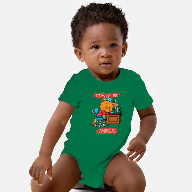 Expert Procrastinator-Baby-Basic-Onesie-imisko