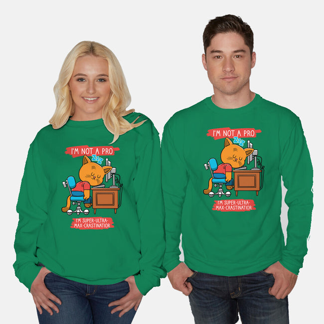 Expert Procrastinator-Unisex-Crew Neck-Sweatshirt-imisko
