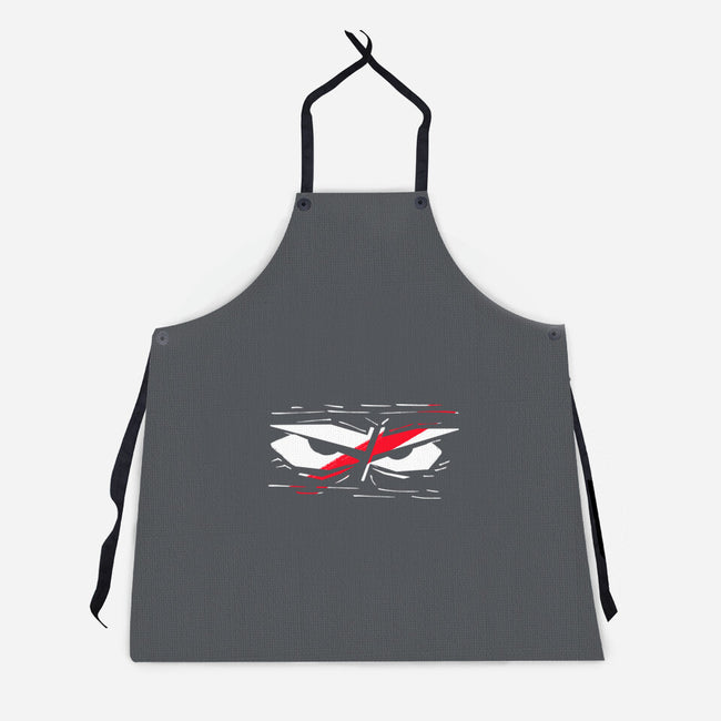 Samurai Eyes-Unisex-Kitchen-Apron-nickzzarto