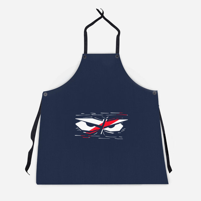 Samurai Eyes-Unisex-Kitchen-Apron-nickzzarto