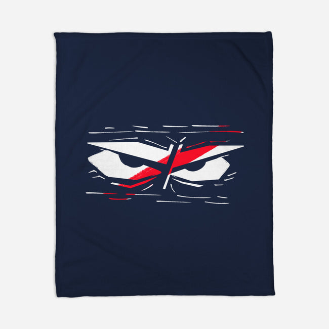 Samurai Eyes-None-Fleece-Blanket-nickzzarto