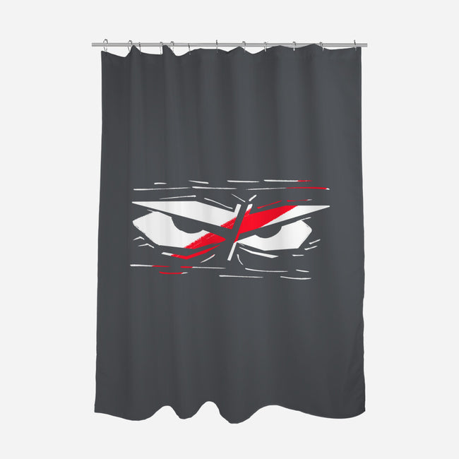 Samurai Eyes-None-Polyester-Shower Curtain-nickzzarto