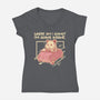 I Am Going Insane-Womens-V-Neck-Tee-NemiMakeit
