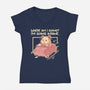 I Am Going Insane-Womens-V-Neck-Tee-NemiMakeit