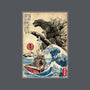 Orca In Japan Woodblock-Womens-Fitted-Tee-DrMonekers