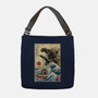 Orca In Japan Woodblock-None-Adjustable Tote-Bag-DrMonekers