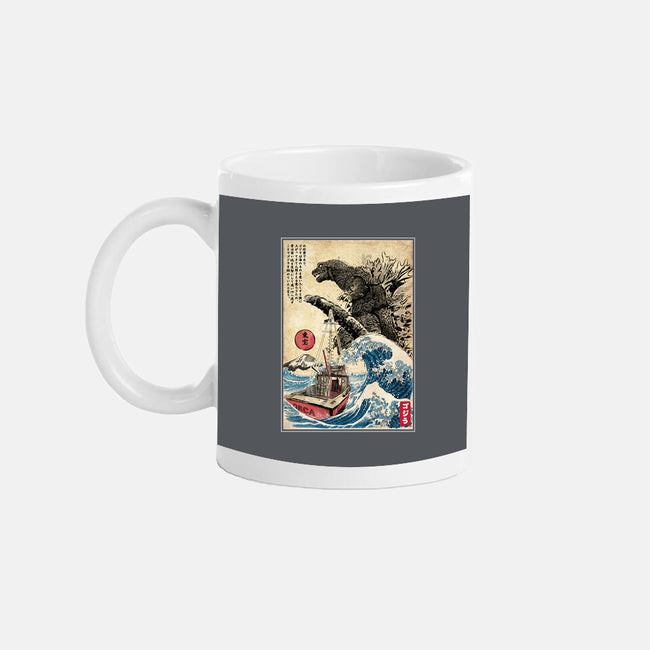 Orca In Japan Woodblock-None-Mug-Drinkware-DrMonekers