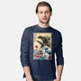 Orca In Japan Woodblock-Mens-Long Sleeved-Tee-DrMonekers
