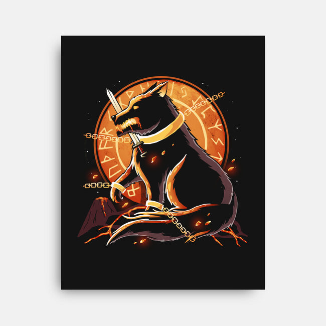 Fenrir Destruction-None-Stretched-Canvas-Vallina84