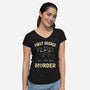 First Degree Murder-Womens-V-Neck-Tee-BridgeWalker