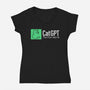 Cat GPT-Womens-V-Neck-Tee-fanfabio