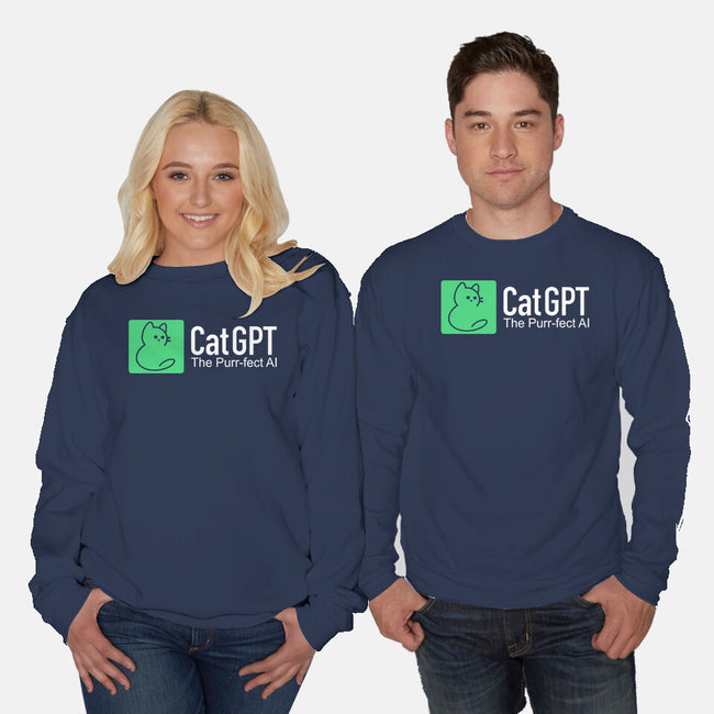 Cat GPT-Unisex-Crew Neck-Sweatshirt-fanfabio