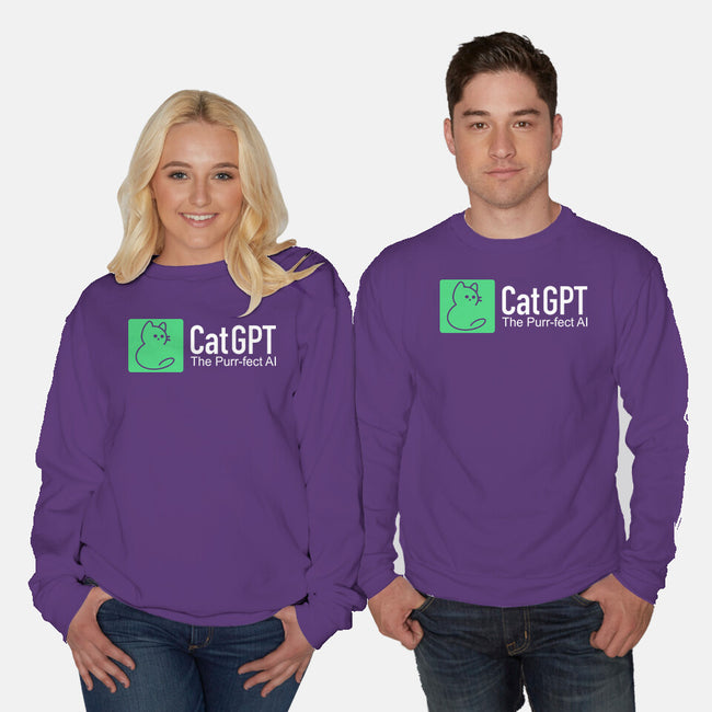 Cat GPT-Unisex-Crew Neck-Sweatshirt-fanfabio