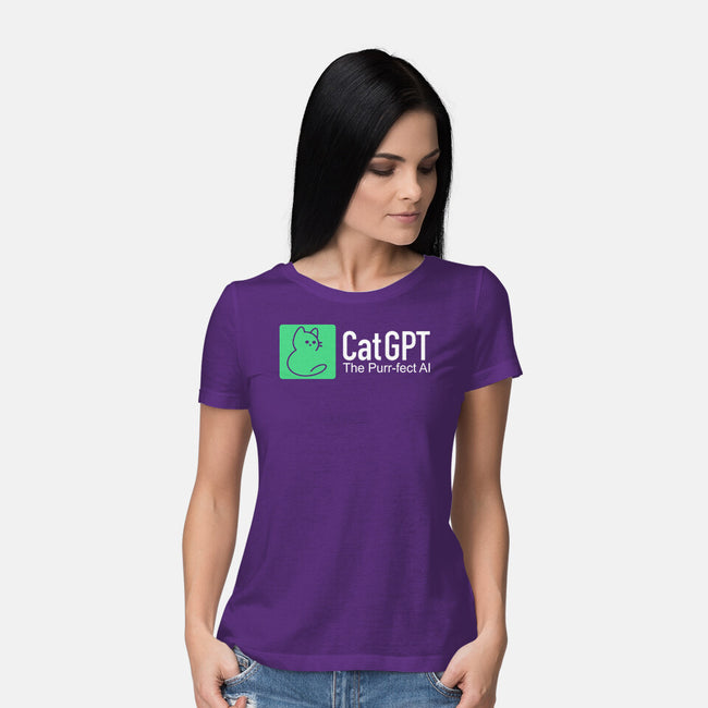 Cat GPT-Womens-Basic-Tee-fanfabio
