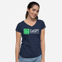 Cat GPT-Womens-V-Neck-Tee-fanfabio