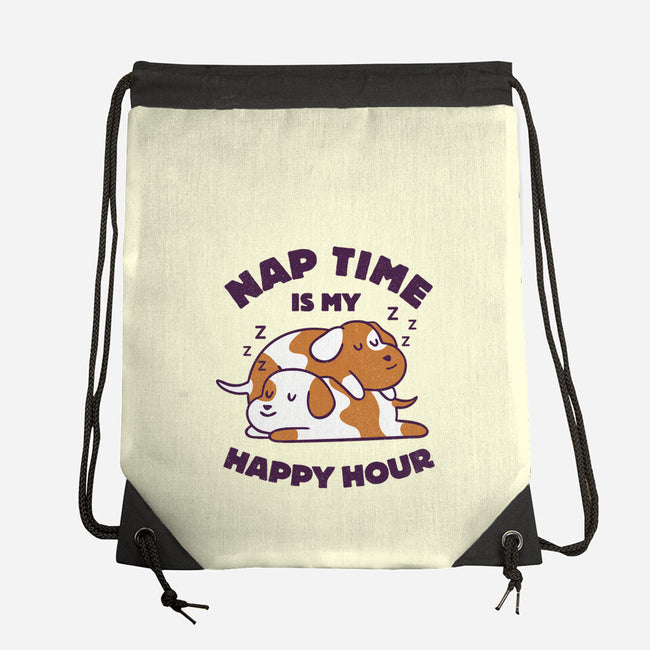 Nap Time Is My Happy Hour-None-Drawstring-Bag-brunopires