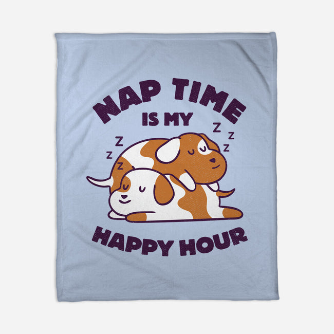 Nap Time Is My Happy Hour-None-Fleece-Blanket-brunopires