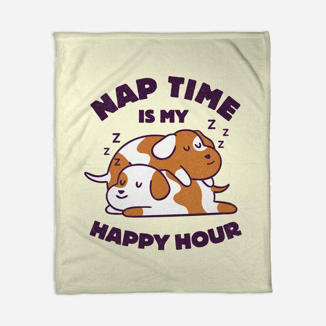 Nap Time Is My Happy Hour-None-Fleece-Blanket-brunopires