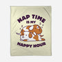 Nap Time Is My Happy Hour-None-Fleece-Blanket-brunopires