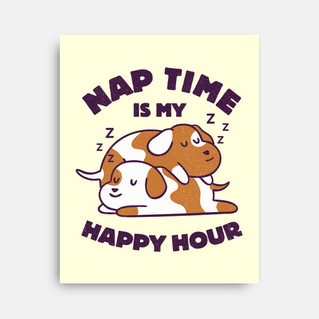 Nap Time Is My Happy Hour-None-Stretched-Canvas-brunopires