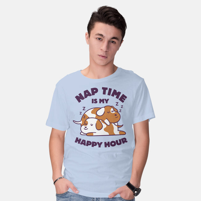 Nap Time Is My Happy Hour-Mens-Basic-Tee-brunopires