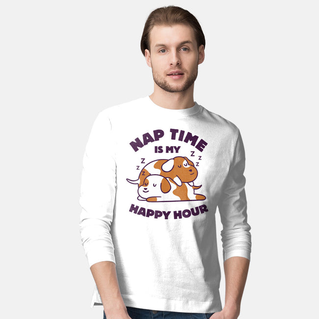 Nap Time Is My Happy Hour-Mens-Long Sleeved-Tee-brunopires