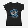 Memories Last Forever-Womens-V-Neck-Tee-momma_gorilla