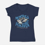 Memories Last Forever-Womens-V-Neck-Tee-momma_gorilla