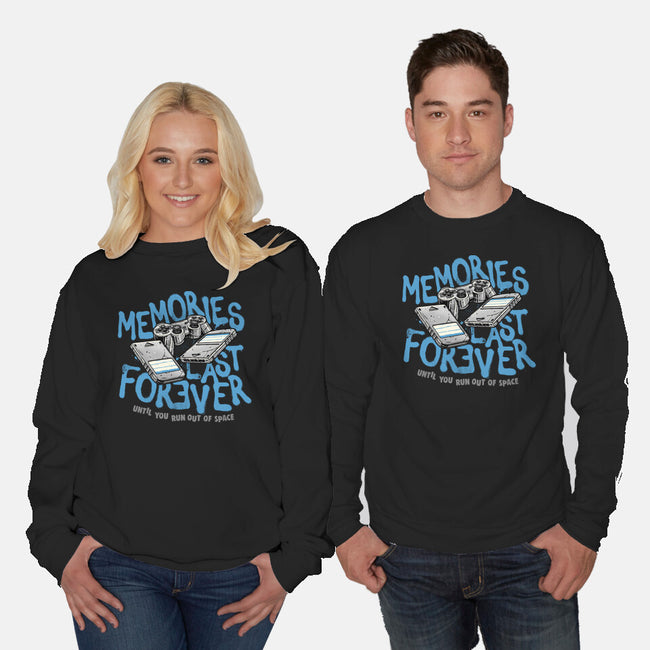 Memories Last Forever-Unisex-Crew Neck-Sweatshirt-momma_gorilla