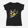 Arcade Racerz-Womens-V-Neck-Tee-naomori