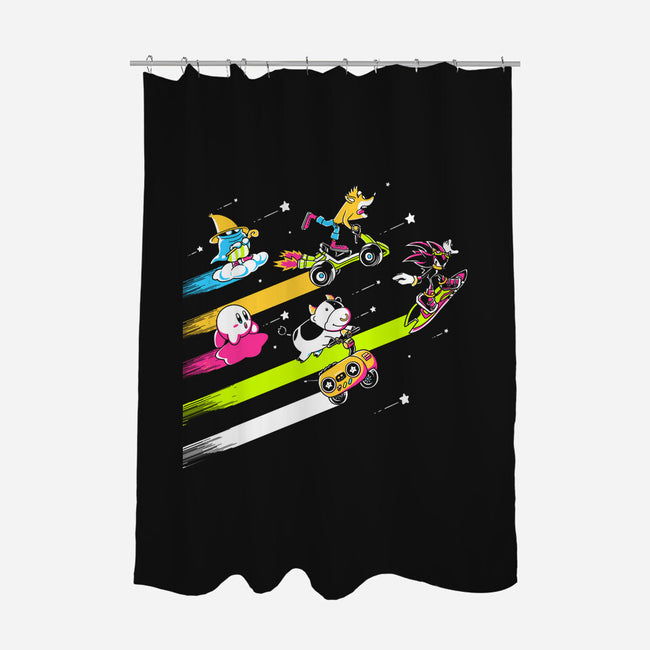 Arcade Racerz-None-Polyester-Shower Curtain-naomori