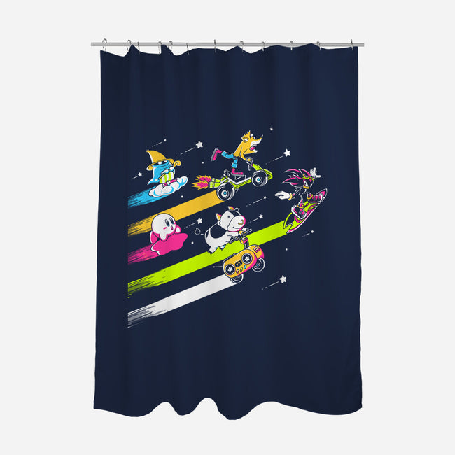 Arcade Racerz-None-Polyester-Shower Curtain-naomori