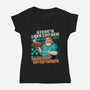 Game Lava Chicken-Womens-V-Neck-Tee-Studio Mootant
