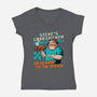 Game Lava Chicken-Womens-V-Neck-Tee-Studio Mootant