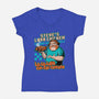 Game Lava Chicken-Womens-V-Neck-Tee-Studio Mootant